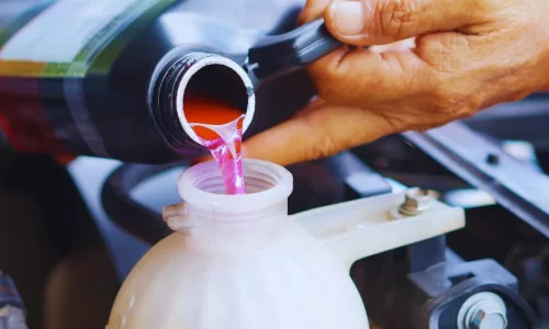 Troca de fluido de arrefecimento